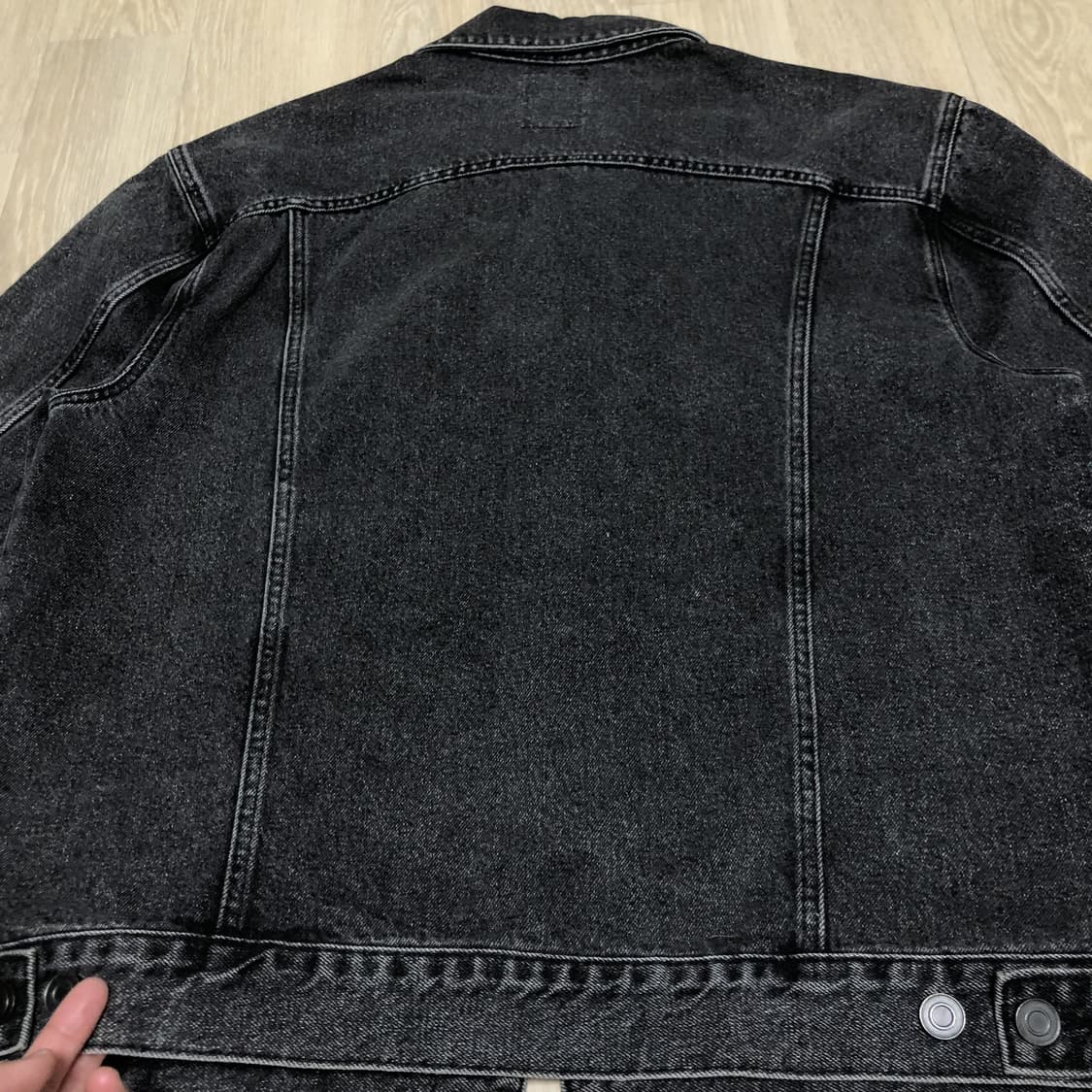 (L) 브랜디드 BRANDED 2001 슬로우 워커 데님 블랙 흑청자켓 상품이미지9