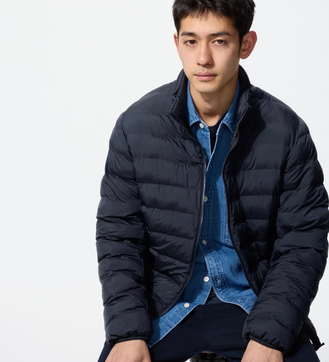 XL) 유니클로 퍼프테크 경량패딩 네이비 상품이미지1