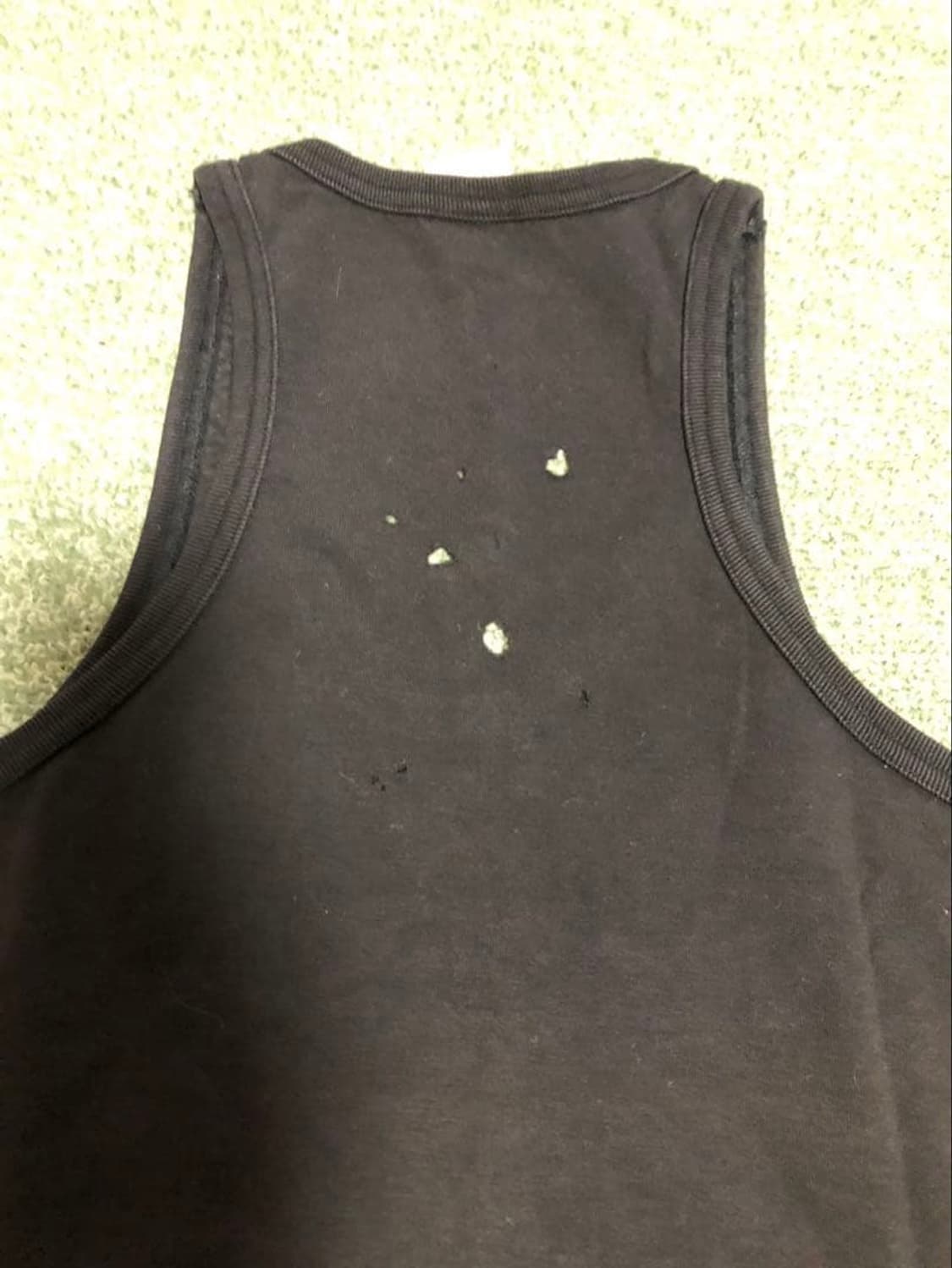 01AW 넘버나인 스쿨 오브 비주얼 코미디 스컬 탱크탑 블랙 상품이미지2