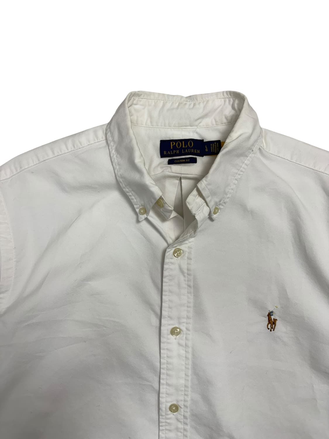 폴로 랄프로렌 커스텀핏 셔츠 화이트 상품이미지4