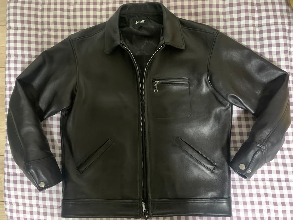 schott nyc tracker leather 쇼트 트래커 레더 자켓 상품이미지1