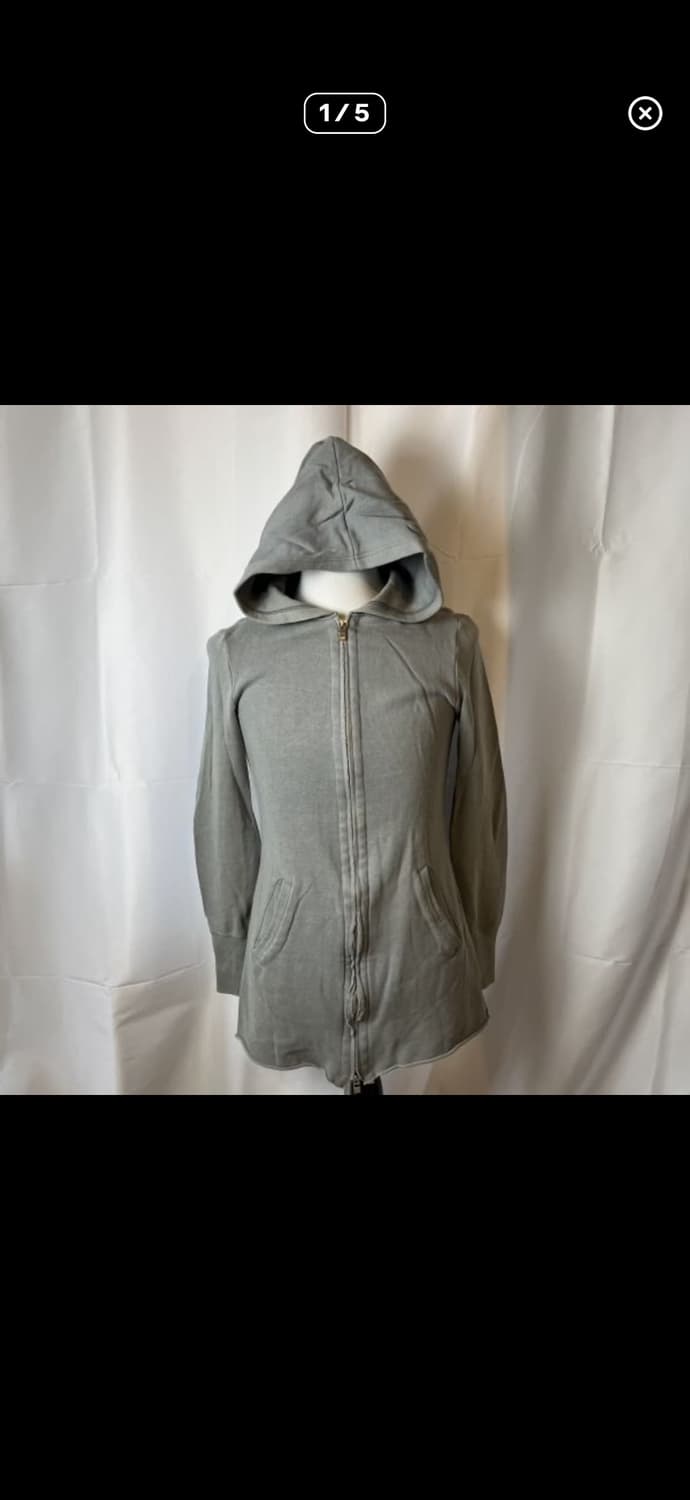 Wjk 그레이 슬림핏 투웨이 후드 집업 상품이미지1