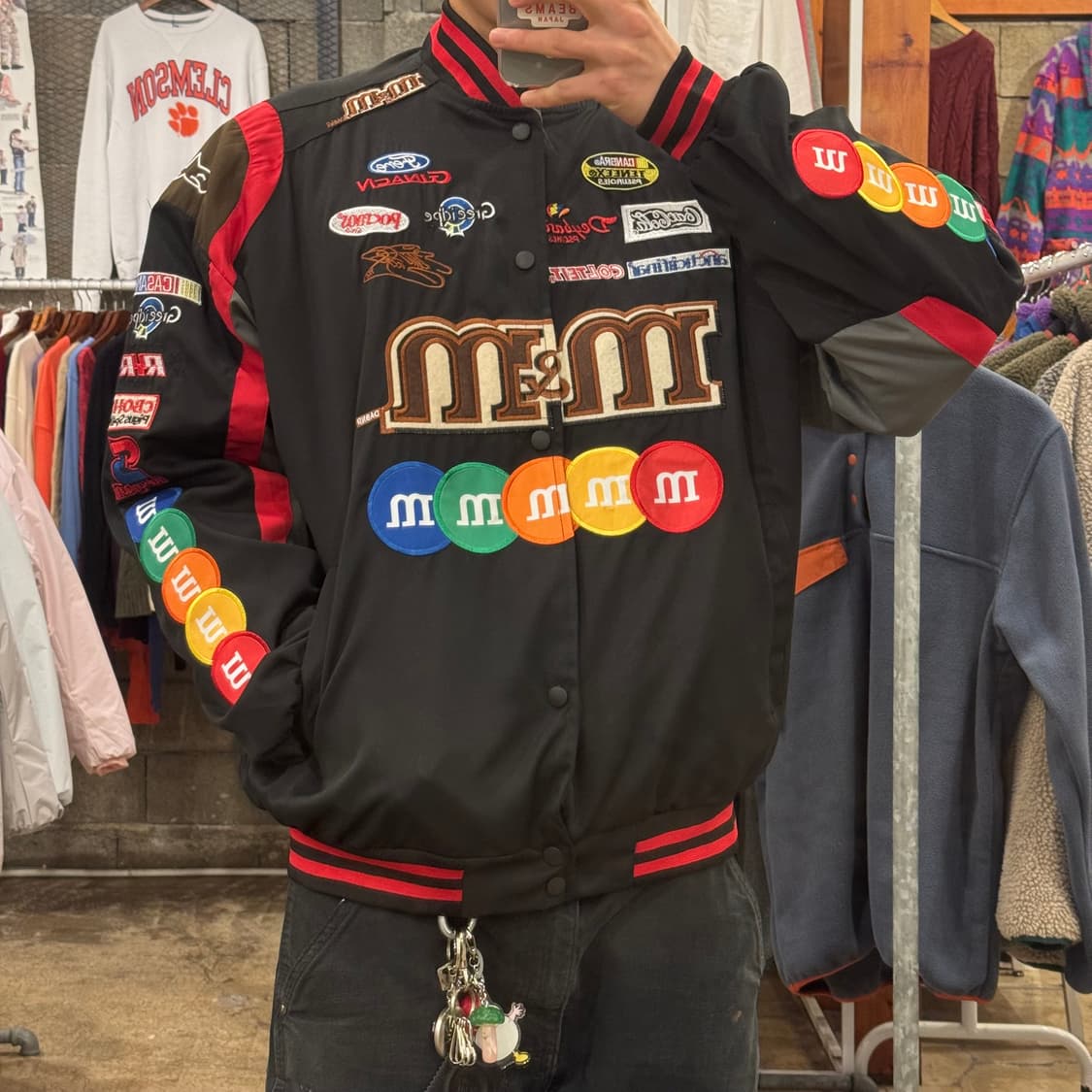 m&m 레이싱 바람막이 점퍼 상품이미지2