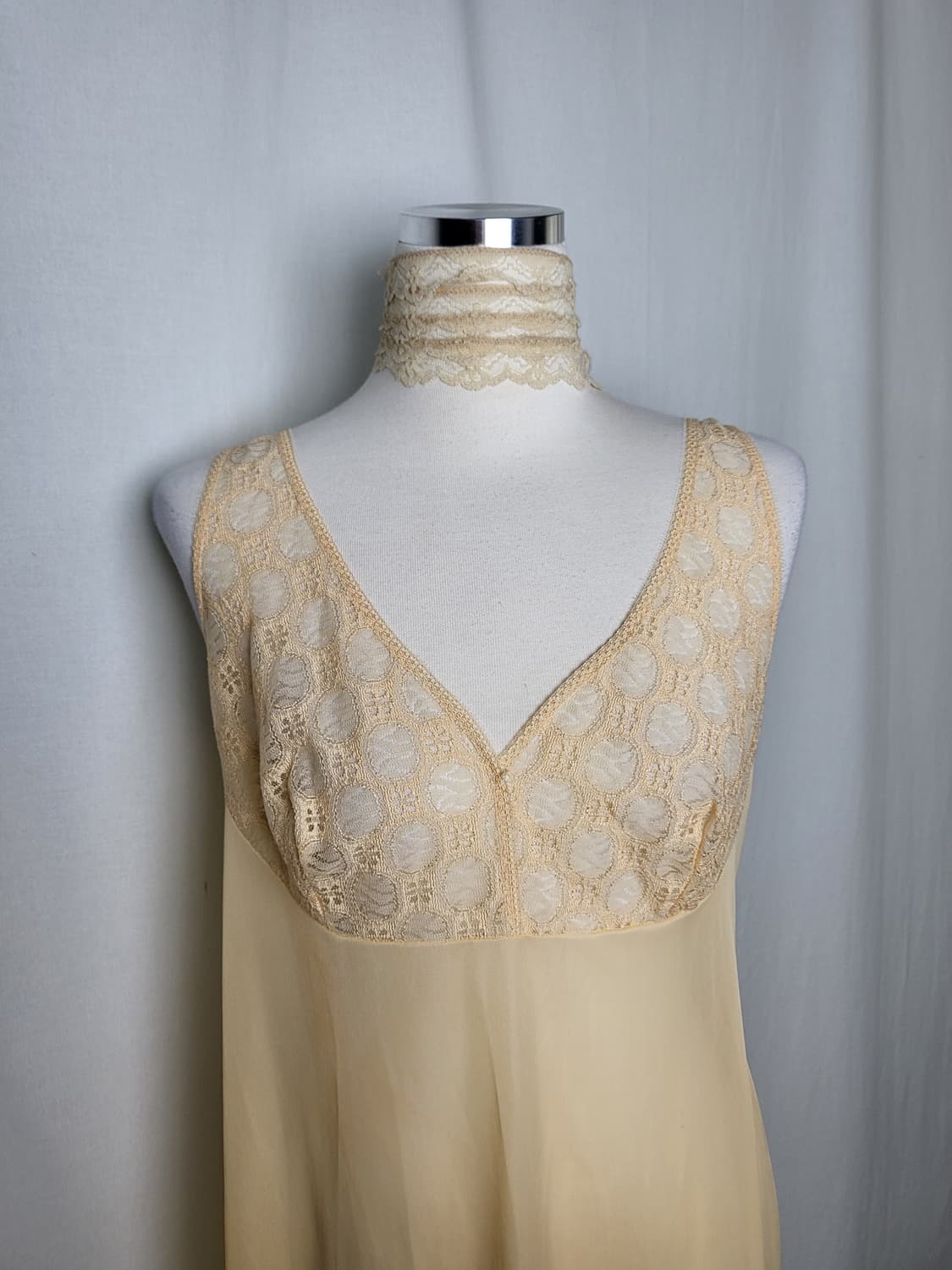 B급 빈티지 허니 옐로우 슬립 원피스 상품이미지1