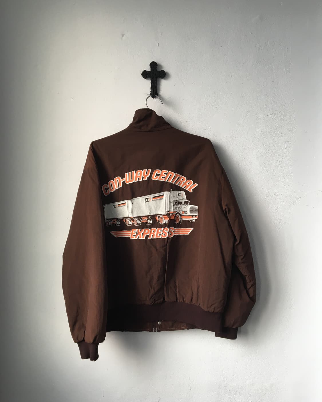 High neck over fit bomber jacket 상품이미지3