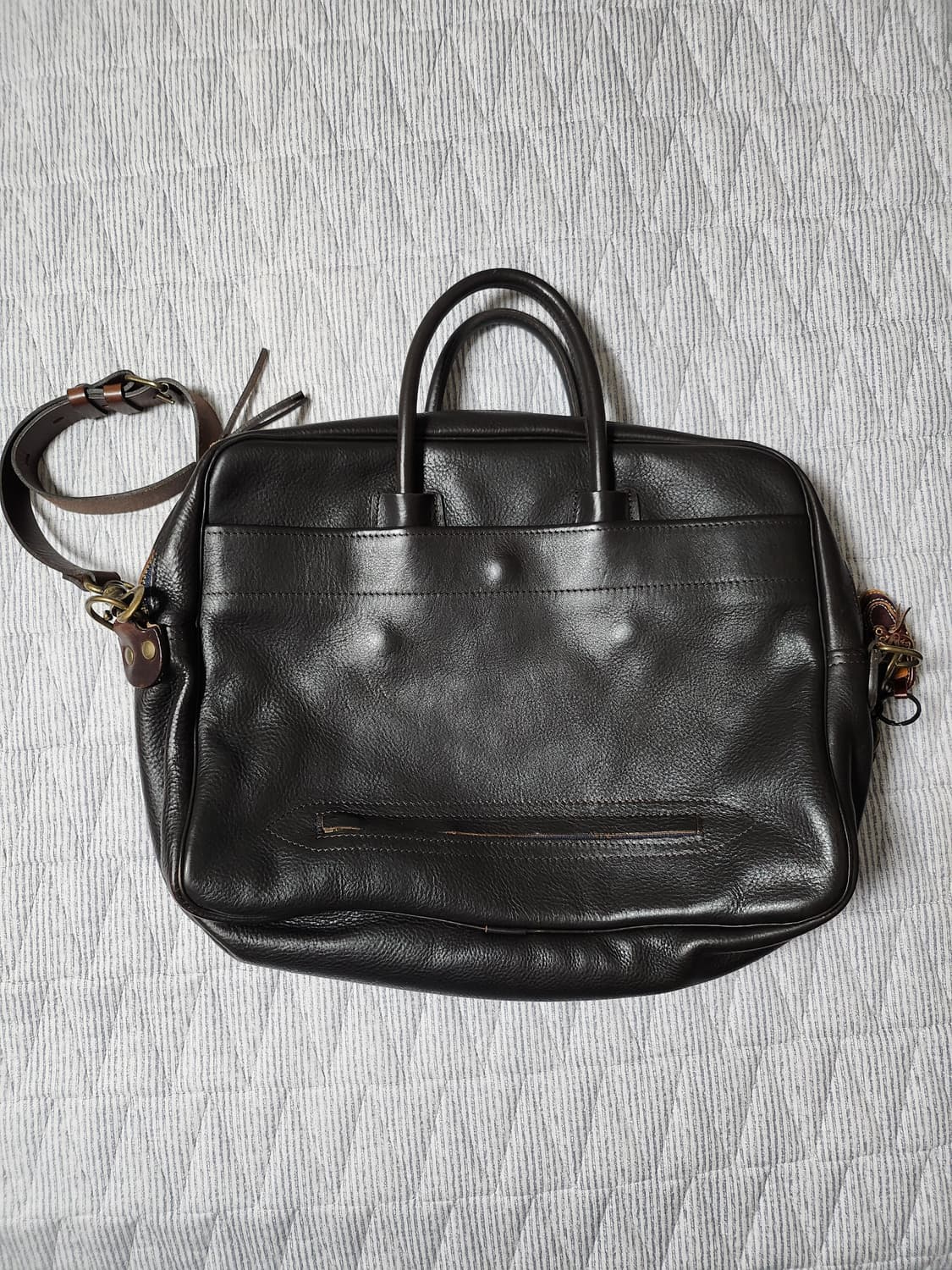 블루드쇼프 다크브라운 가죽 브리프케이스 상품이미지3