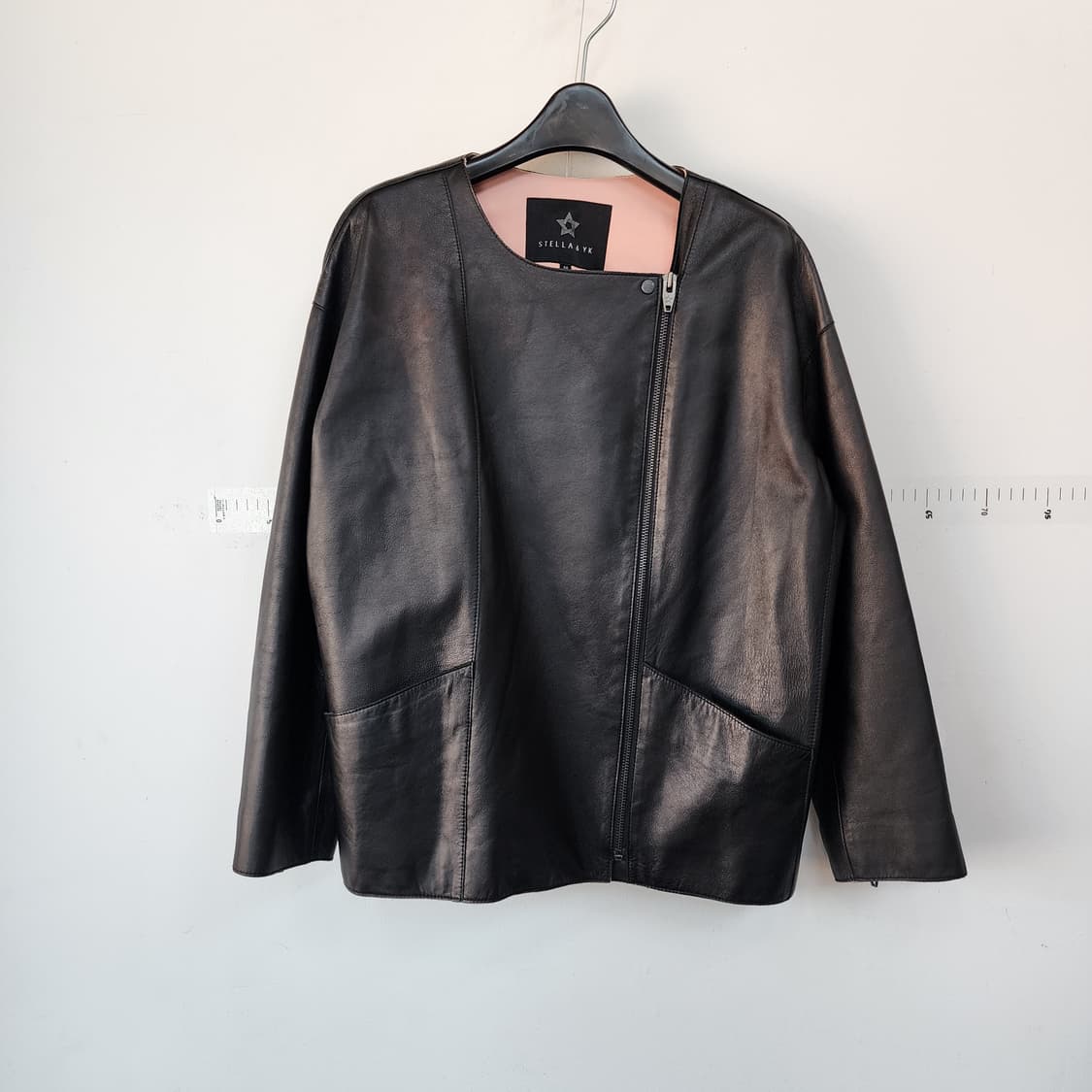 STELLA&YK 블랙 가죽 자켓 상품이미지1