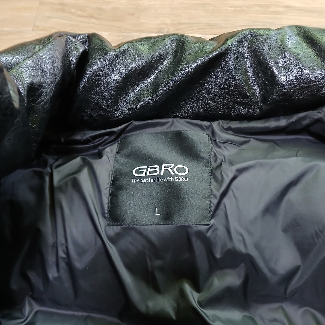 야차클럽 보겸 짐브로 레더 크롭 숏패딩 자켓 상품이미지4