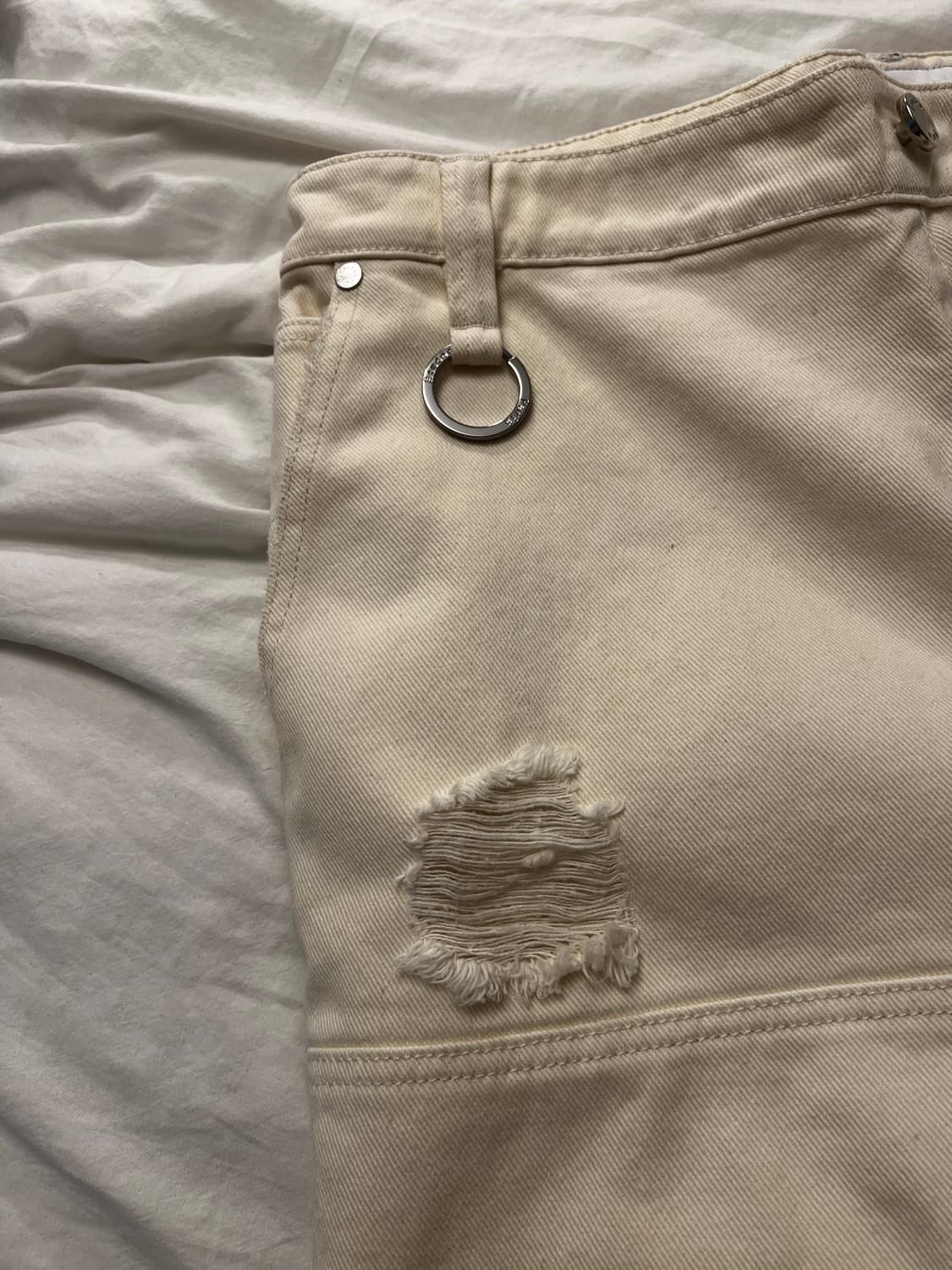 etudes paris ripped quarter 데님 더블니 48 상품이미지5