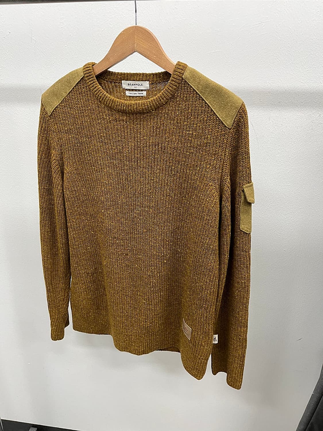 100) 빈폴 스웨이드패치 울니트  상품이미지1