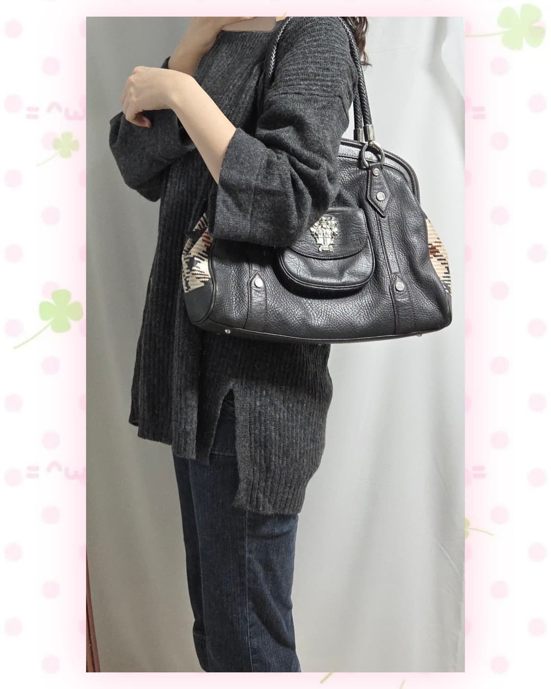 차콜 모리 포켓 니트 원피스 상품이미지3