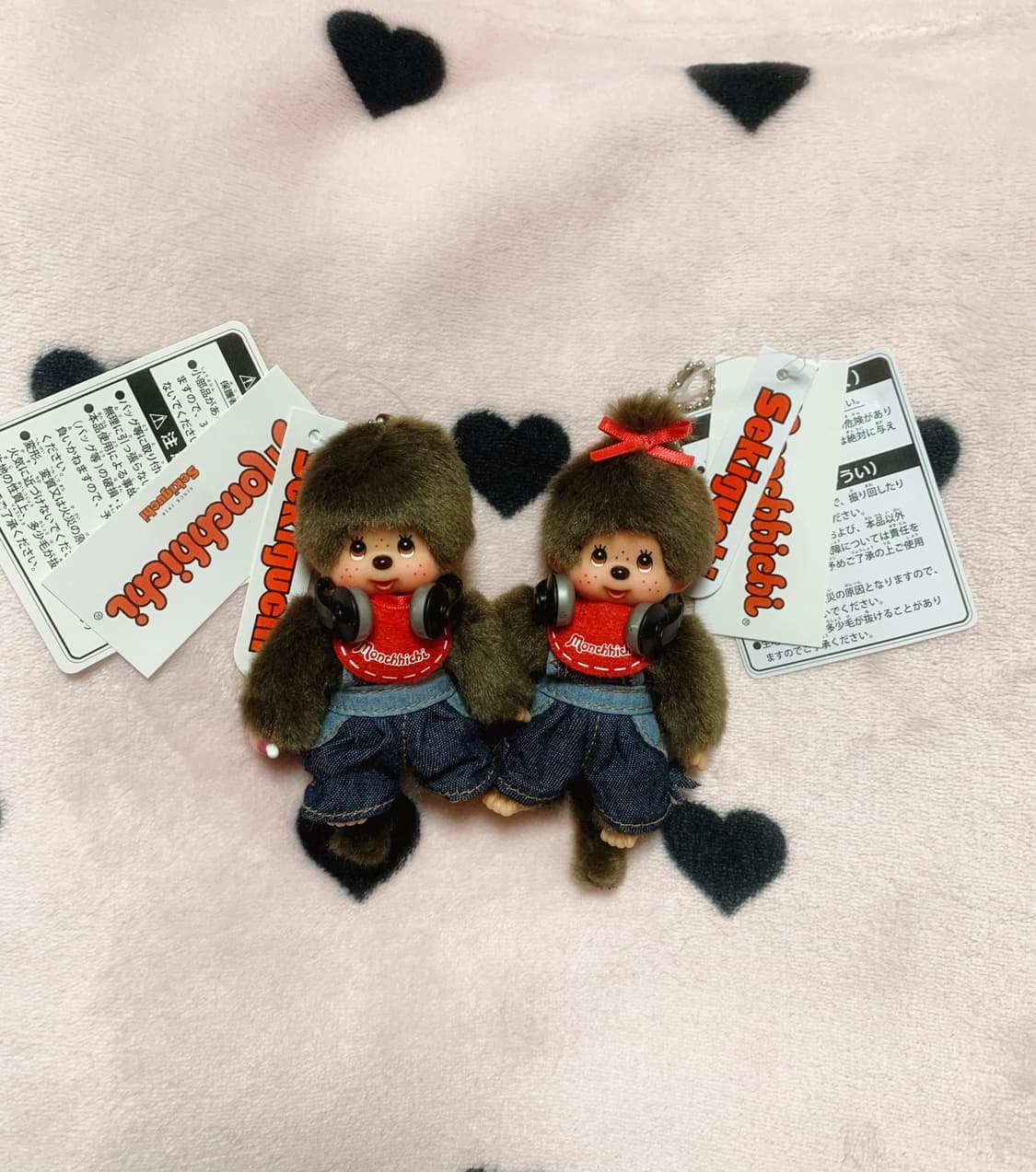 몬치치 데님 커플세트 키체인 상품이미지1