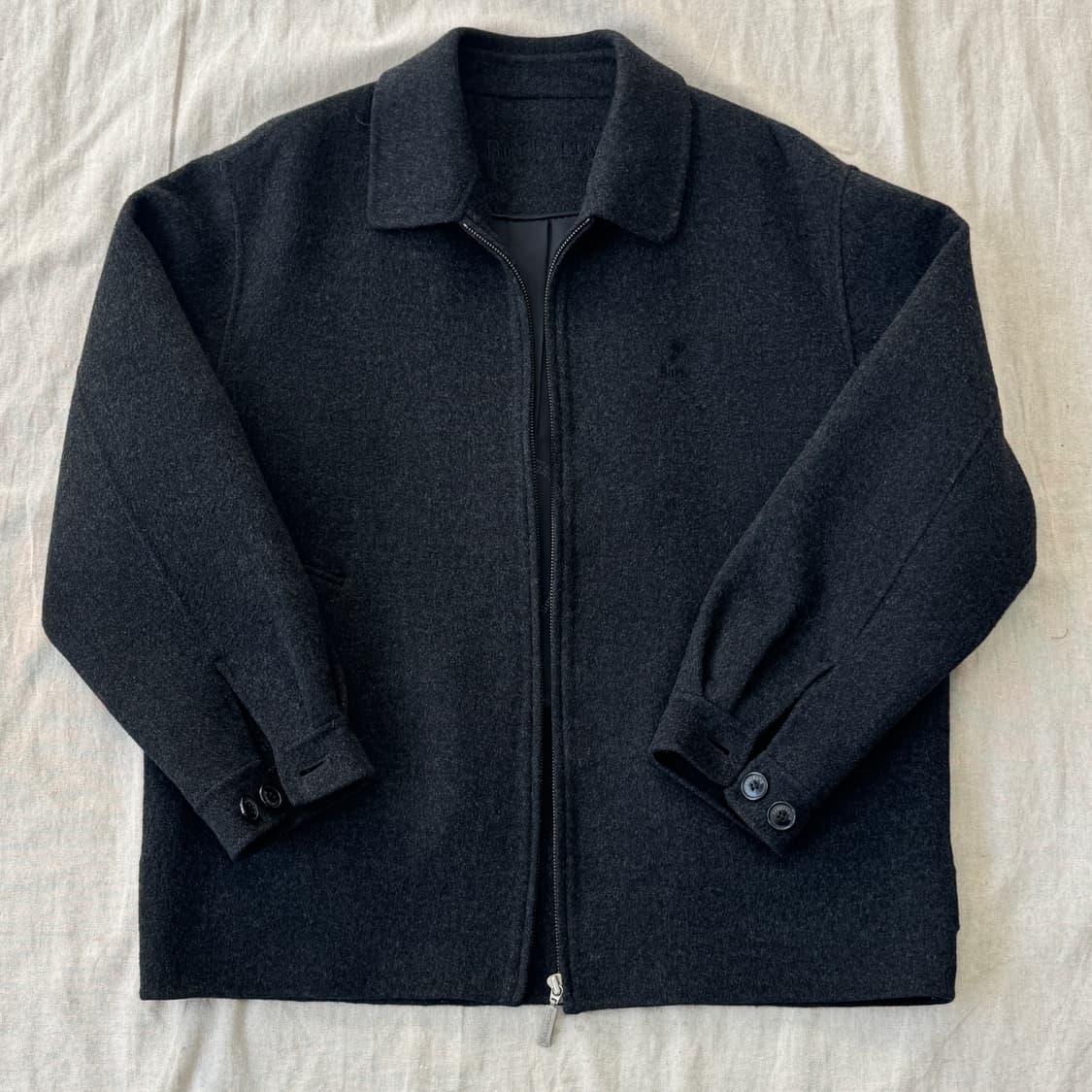 버버리 빈티지 캐시미어100% 집업 자켓 L 상품이미지1