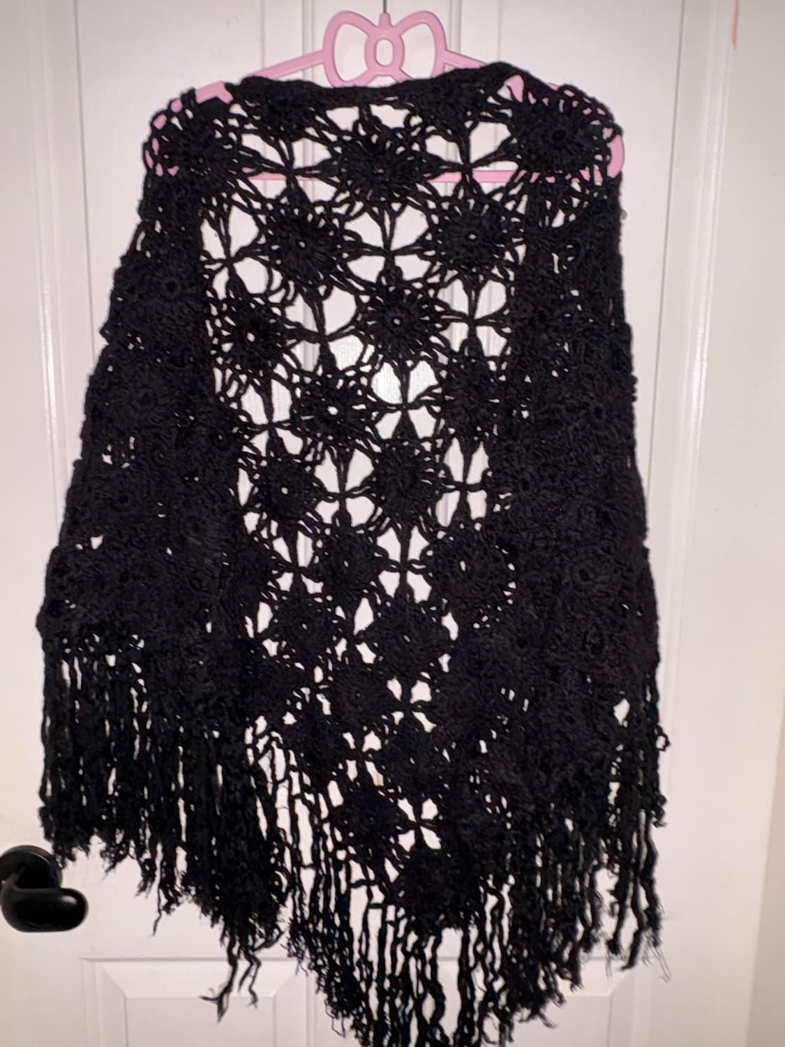 빈티지 블랙 니트 숄 그런지 모리걸 상품이미지4