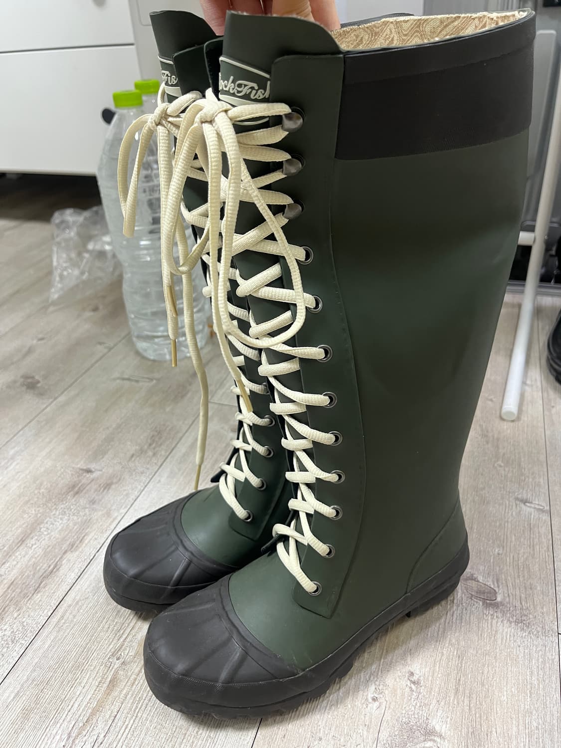 락피쉬 레이스업 롱부츠 상품이미지2