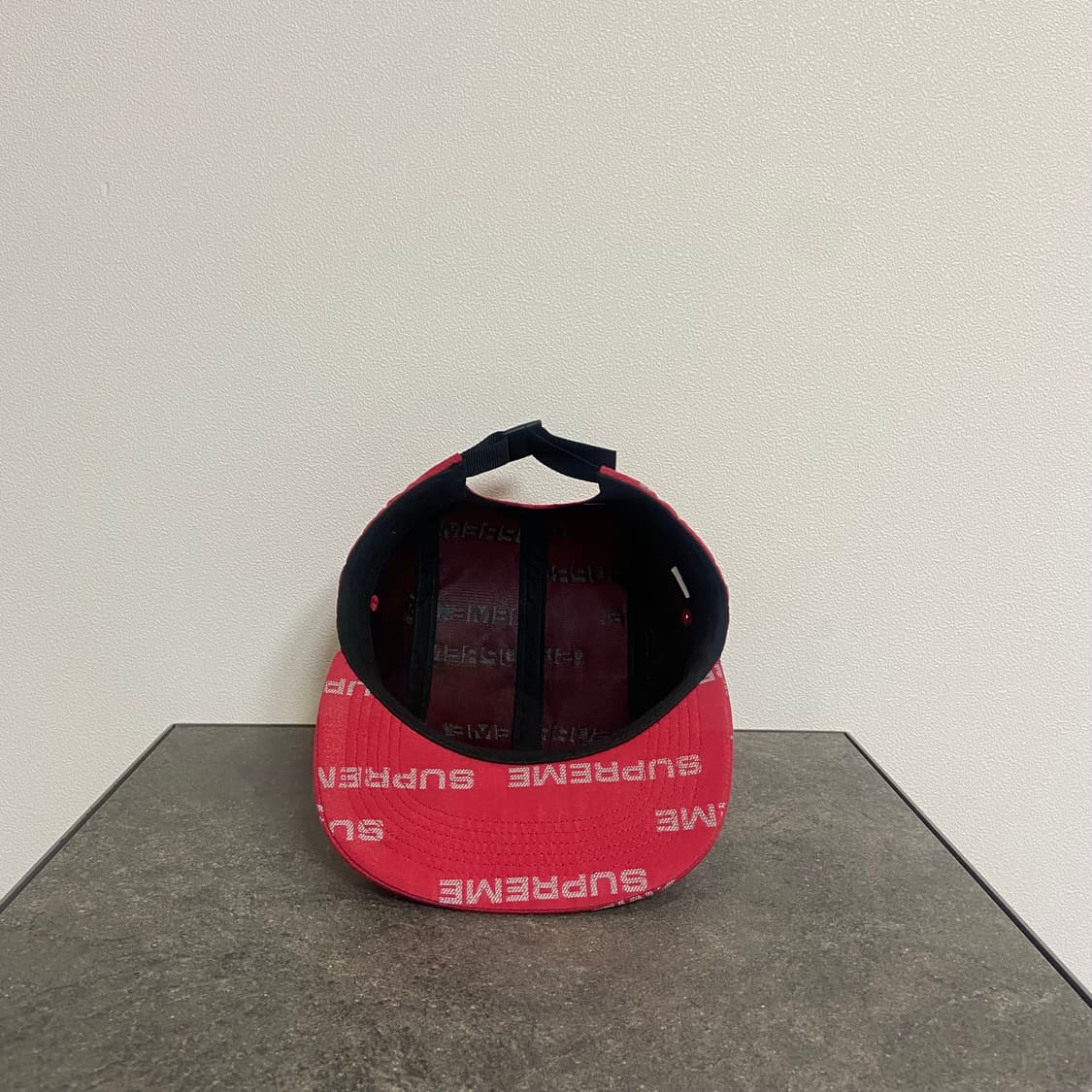 (OS) 슈프림 박스로고 캠프캡 모자 자카드 레드 상품이미지5