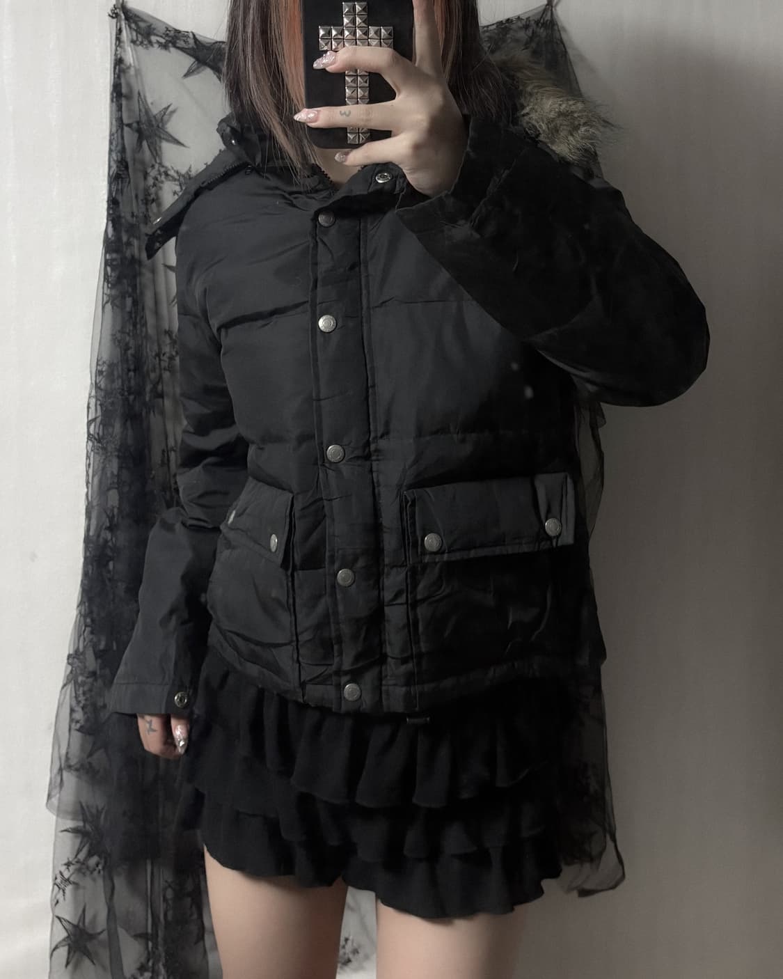 펑크 카고 포켓 패딩 상품이미지1