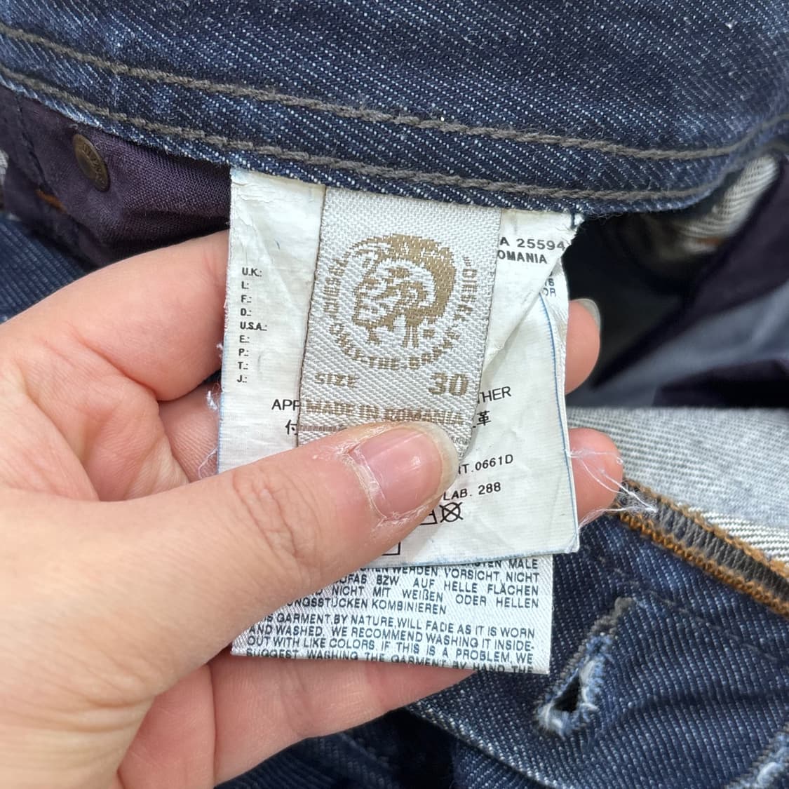 W30 디젤 빈티지 스트레이트 데님 팬츠 0326E 상품이미지4