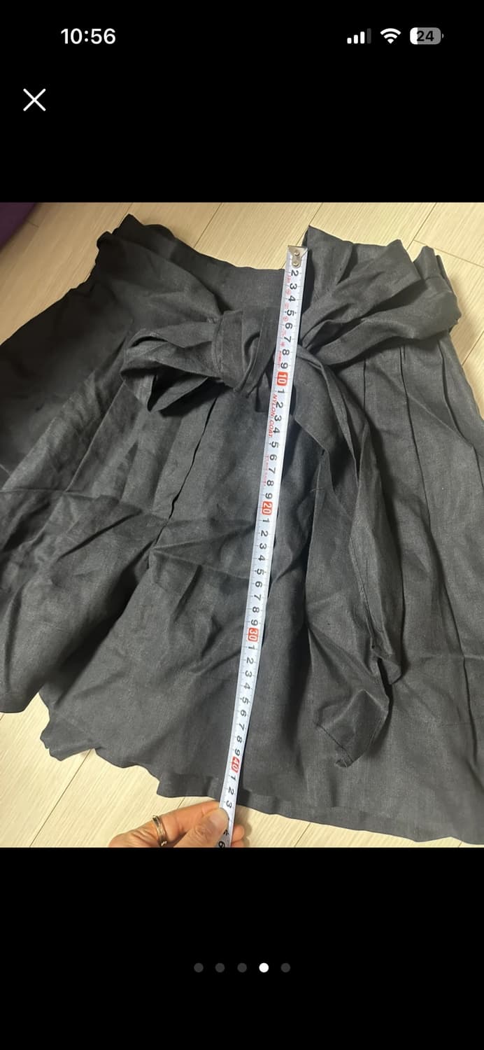 JIAKIM 블랙 리본 치마 반바지 상품이미지4