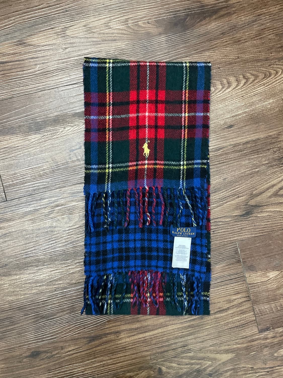 폴로 랄프로렌 리버시블 타탄 체크 머플러 목도리 상품이미지1
