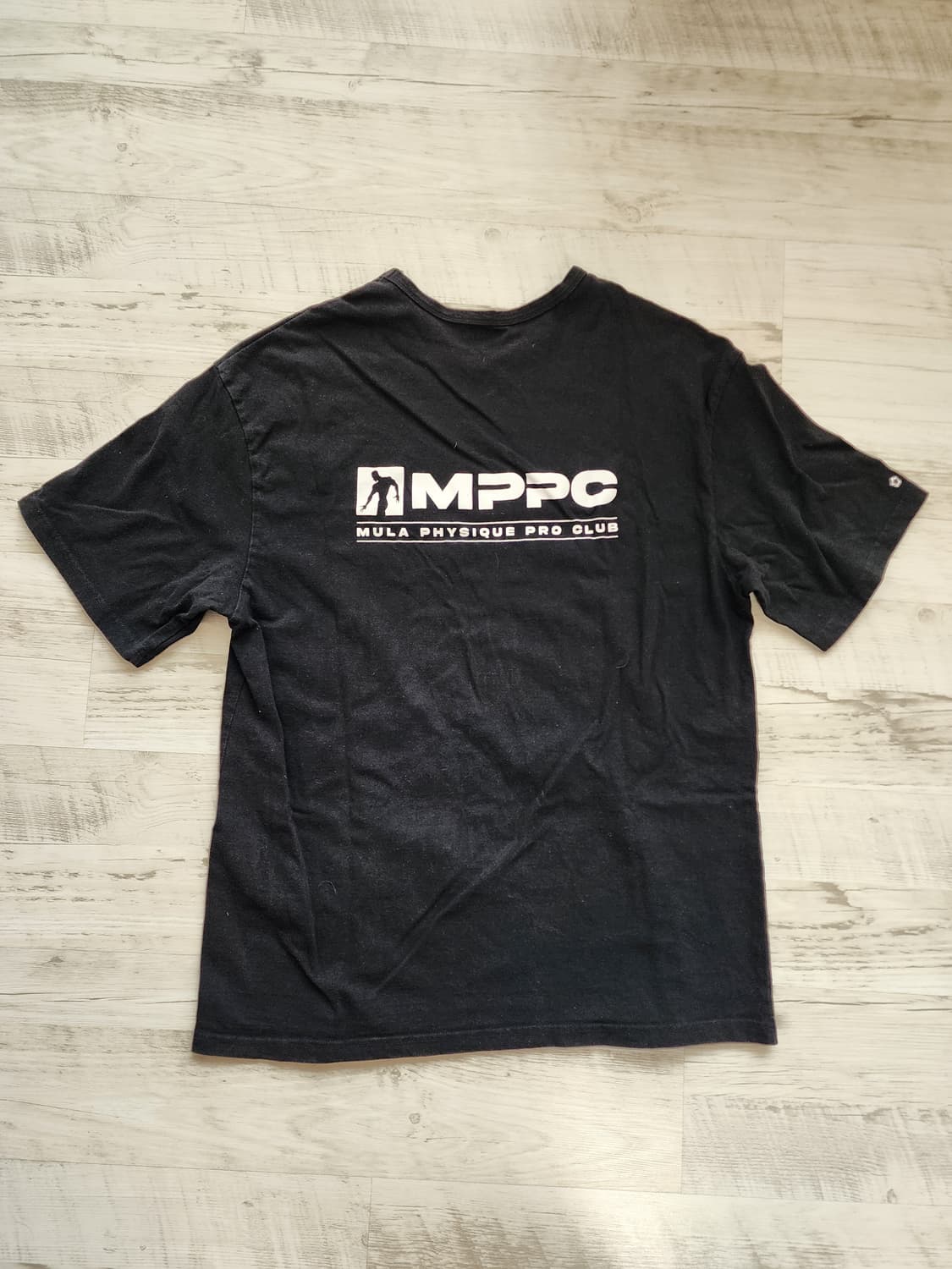 MULAWEAR 뮬라웨어 블랙 반팔 라운드 티셔츠. XL(100~105) 상품이미지2