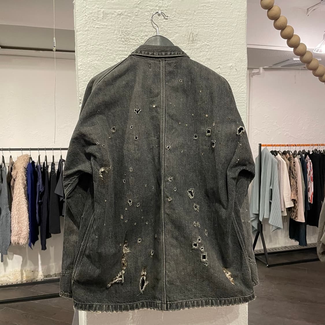 다이리쿠 디스트레스드 커버올 자켓 상품이미지3