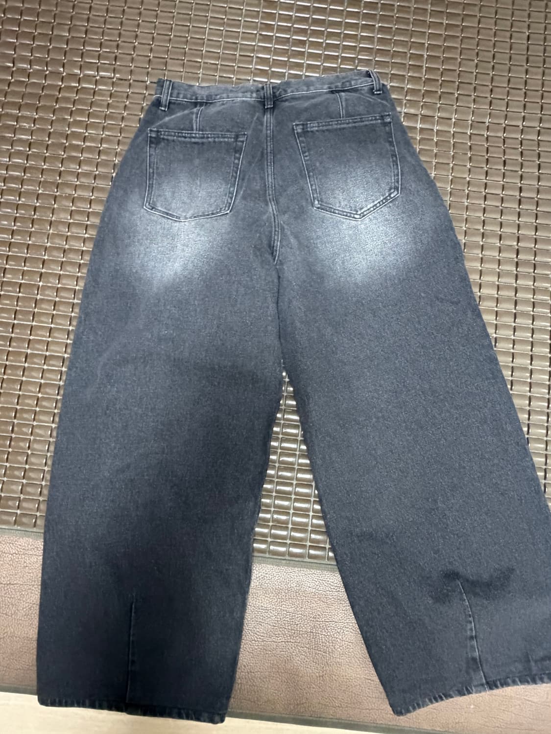 빅 브러쉬 벌룬 데님 팬츠 흑청 32사이즈 상품이미지2