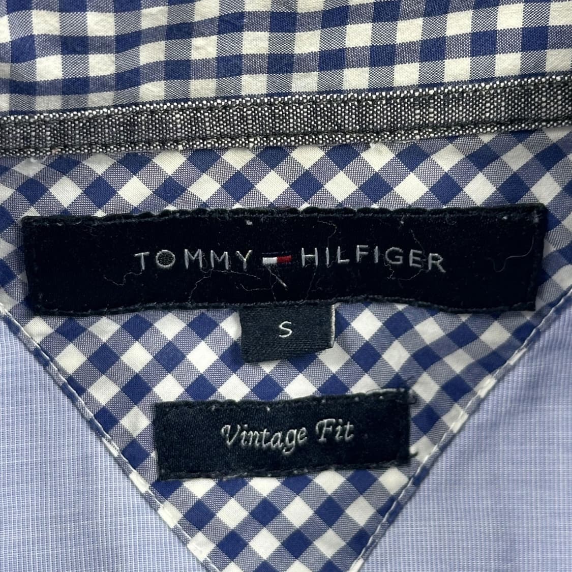 타미힐피거 플래그 스카이블루 체크셔츠 (S) 상품이미지5
