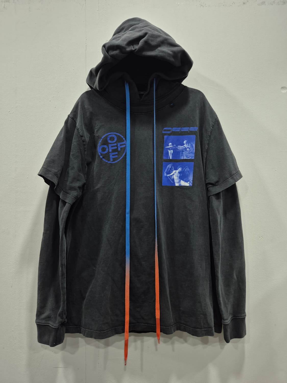 오프화이트 하드코어 카라바 오버 후드티 남성 95사이즈 상품이미지1