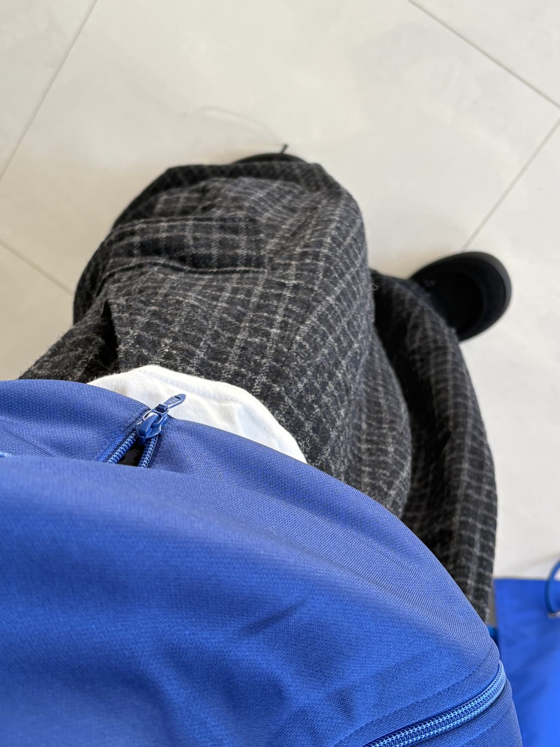 HD BDU PANT - wool tweed plaid 와이드팬츠 상품이미지3