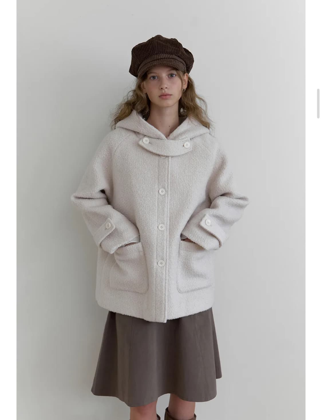 더미튼 Lamb hoodie coat 상품이미지1