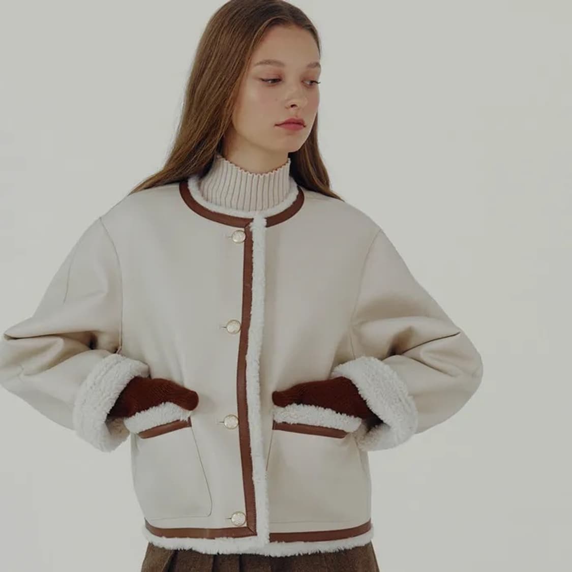 온앤온 스웨이드 점퍼코트(리버시블) 상품이미지2