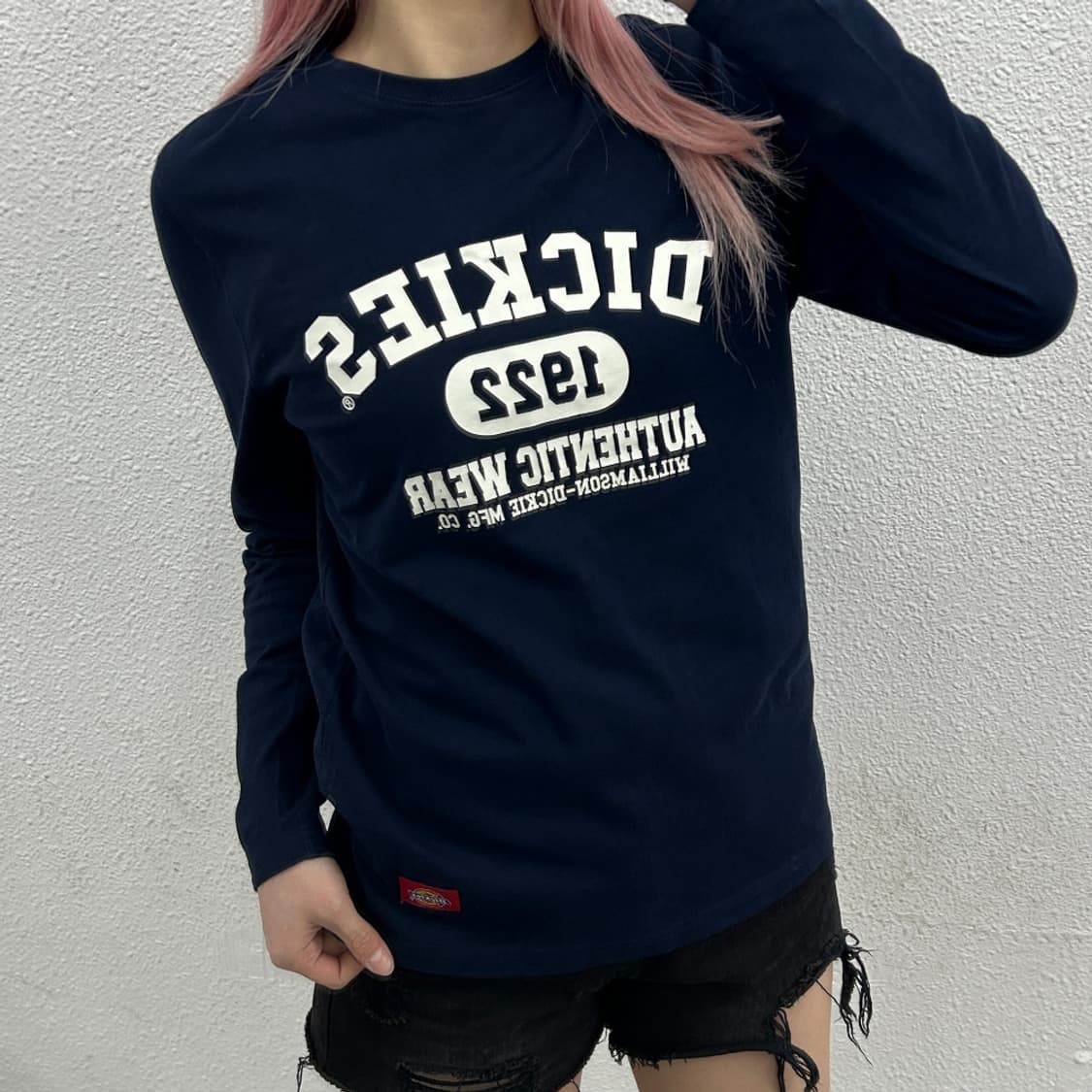 디키즈 프린팅 딥네이비 롱슬리브 M 상품이미지1