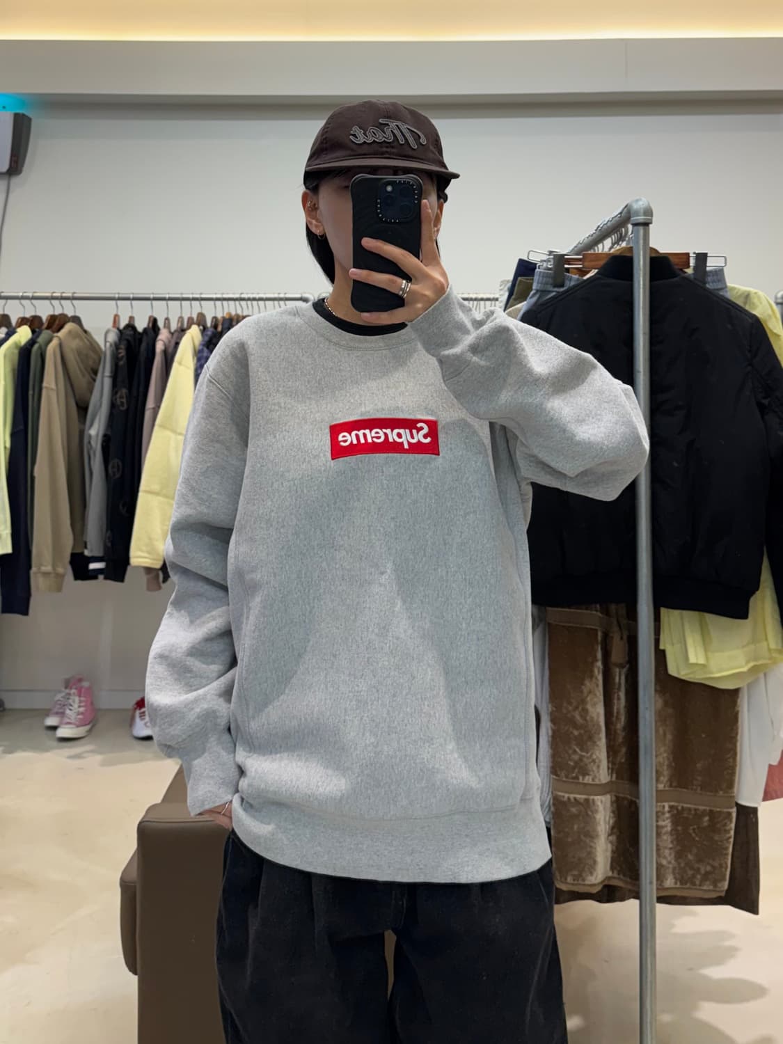 15aw 슈프림 박스 로고 맨투맨 상품이미지4