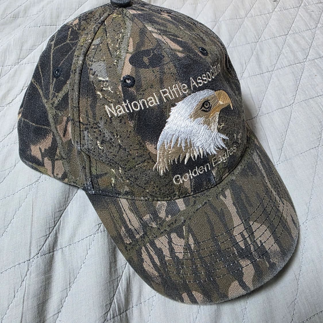 [OS] 빈티지 NRA 골든이글 6패널 볼캡 리얼트리 상품이미지1