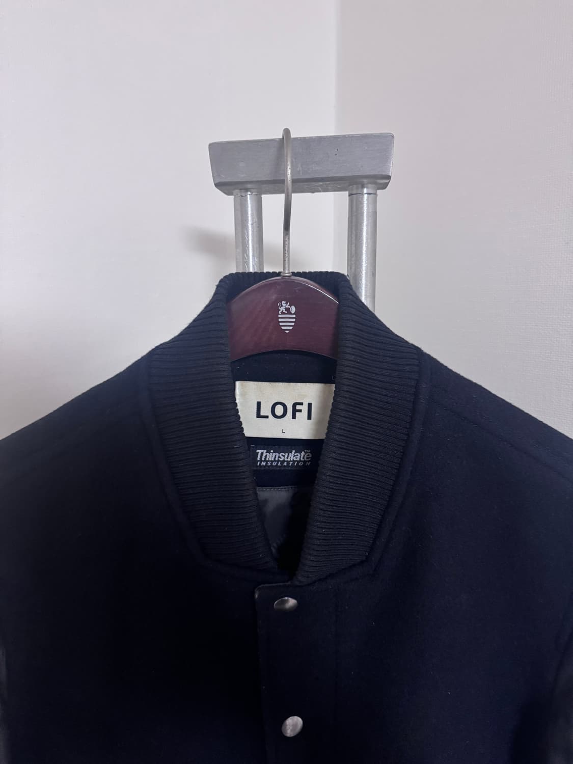 로파이 울/양가죽 바시티 자켓 L 상품이미지2