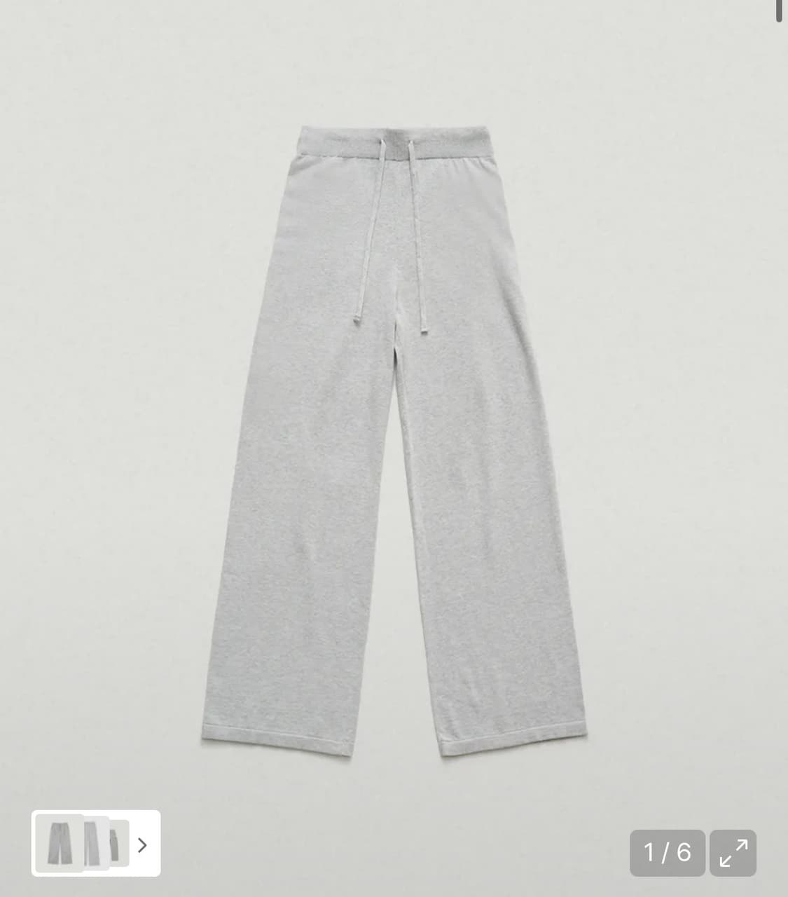 더바넷 Ello Light Knit Pants Melange Grey 상품이미지1