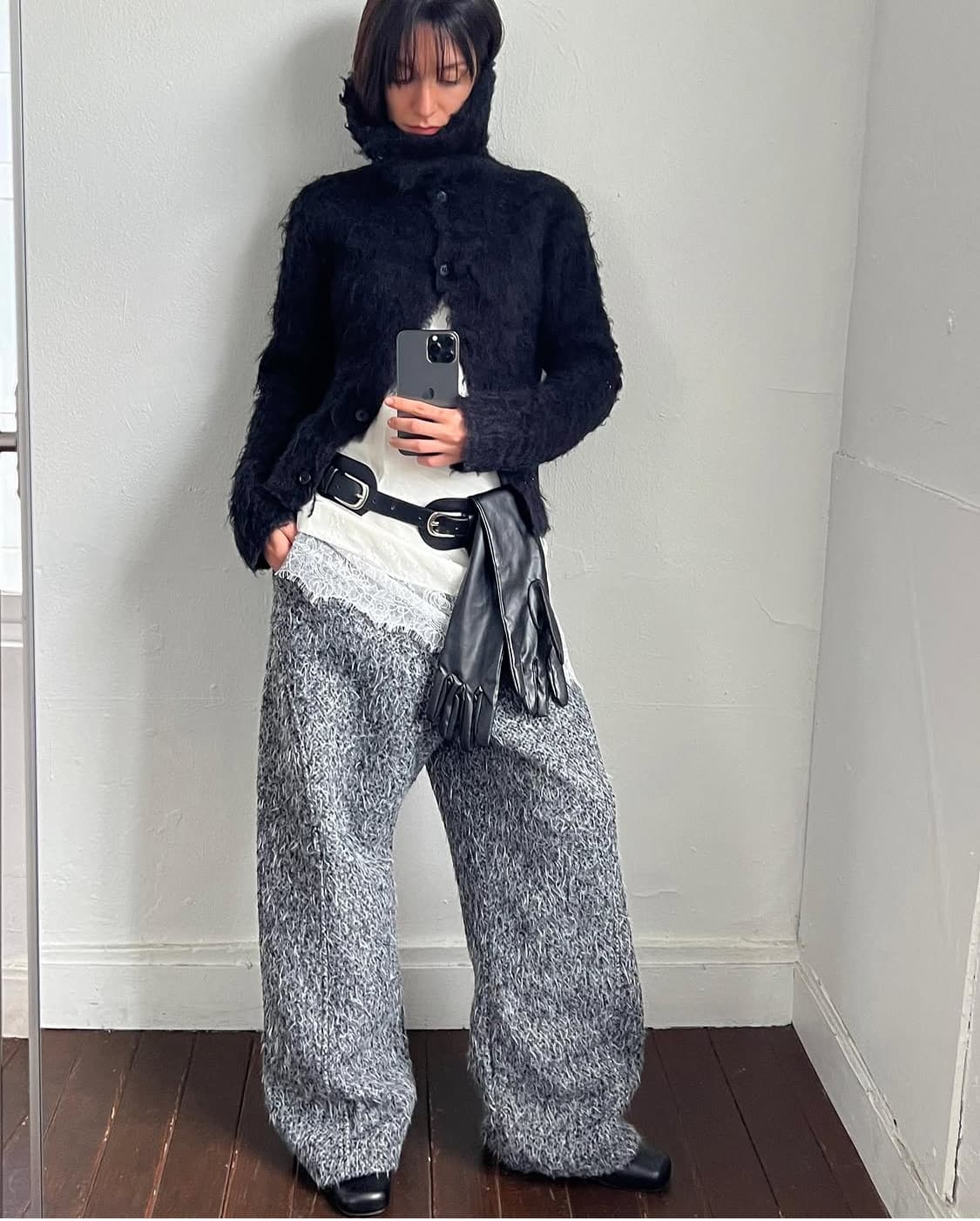 세릭 HAIRY WIDE PANTS 헤어리 와이드 팬츠 cerric  상품이미지3