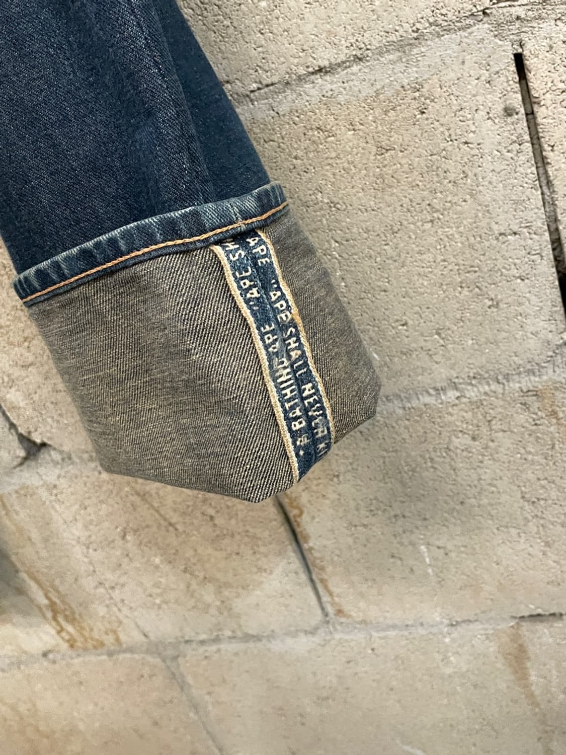 베이프 사루 헤드 데님 팬츠 상품이미지7