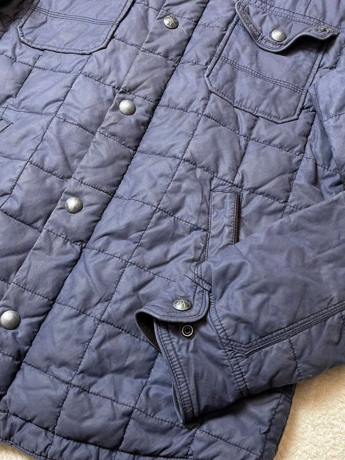 시리즈 x Waxed 퀼팅 피그먼트 코듀로이 카라 자켓 PN6332 상품이미지5