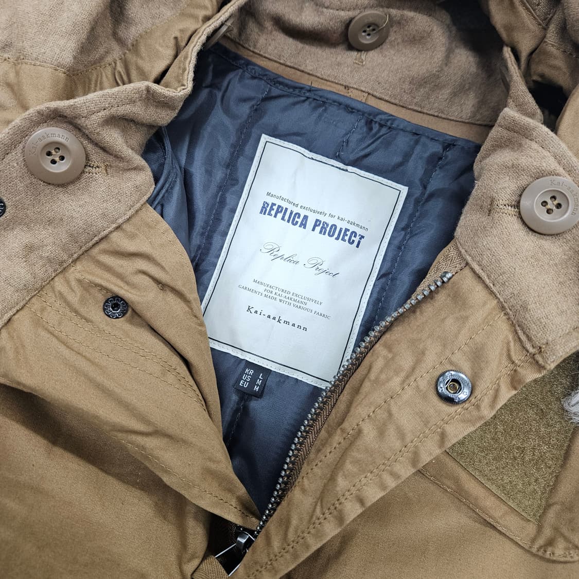 [L] 카이아크만 레플리카 프로젝트 밀리터리 야상 자켓 1204JM1 상품이미지3