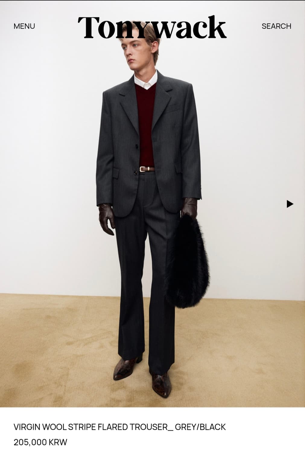 [30] 토니웩 버진 울스트라이프 플레어 팬츠 팝니다. 상품이미지1