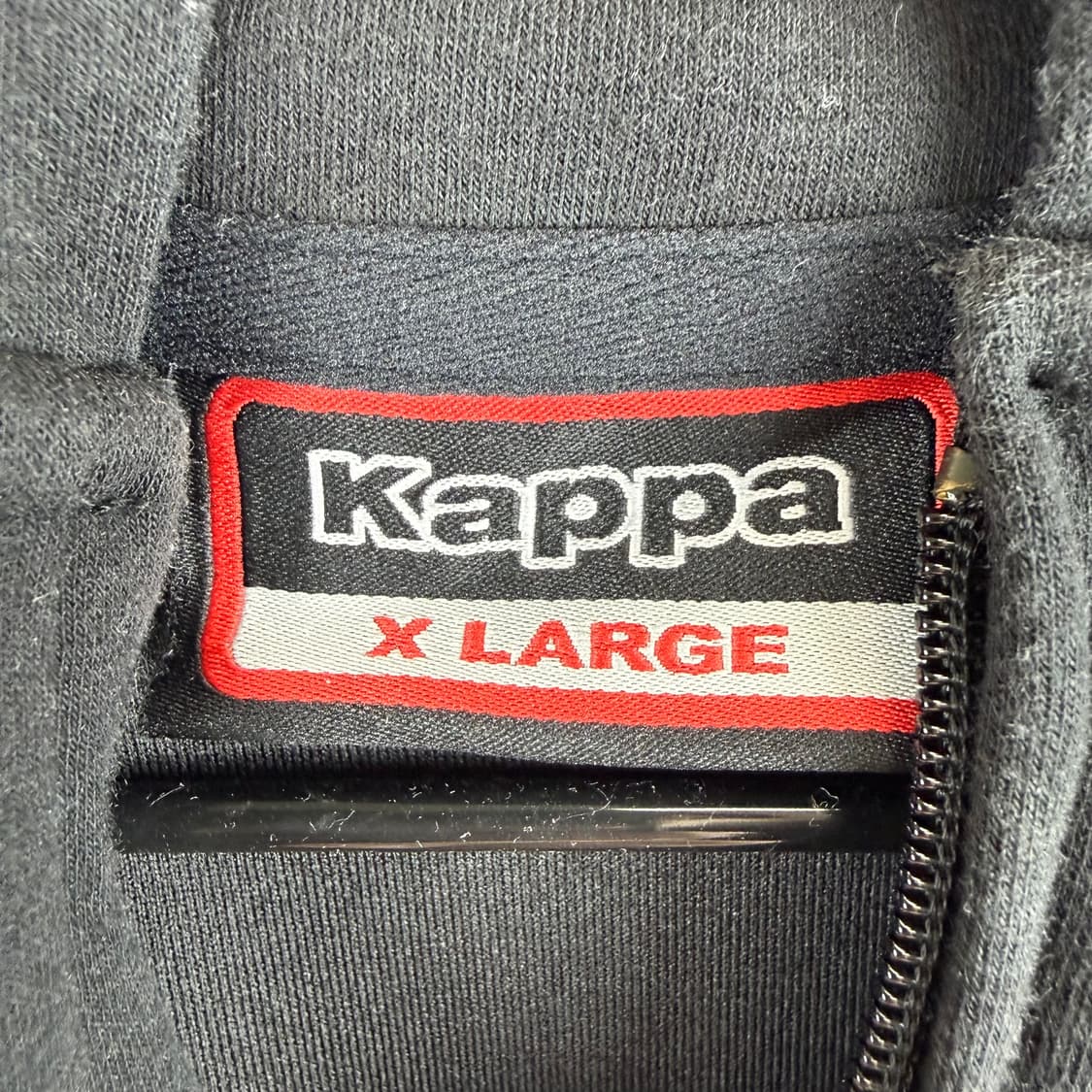 XL) 카파 로고 후드집업 블랙 상품이미지3