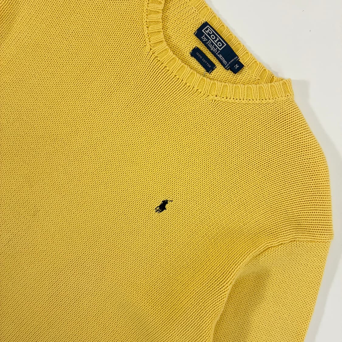 Polo  폴로 랄프로렌 자수 코튼 옐로우 니트 상품이미지3