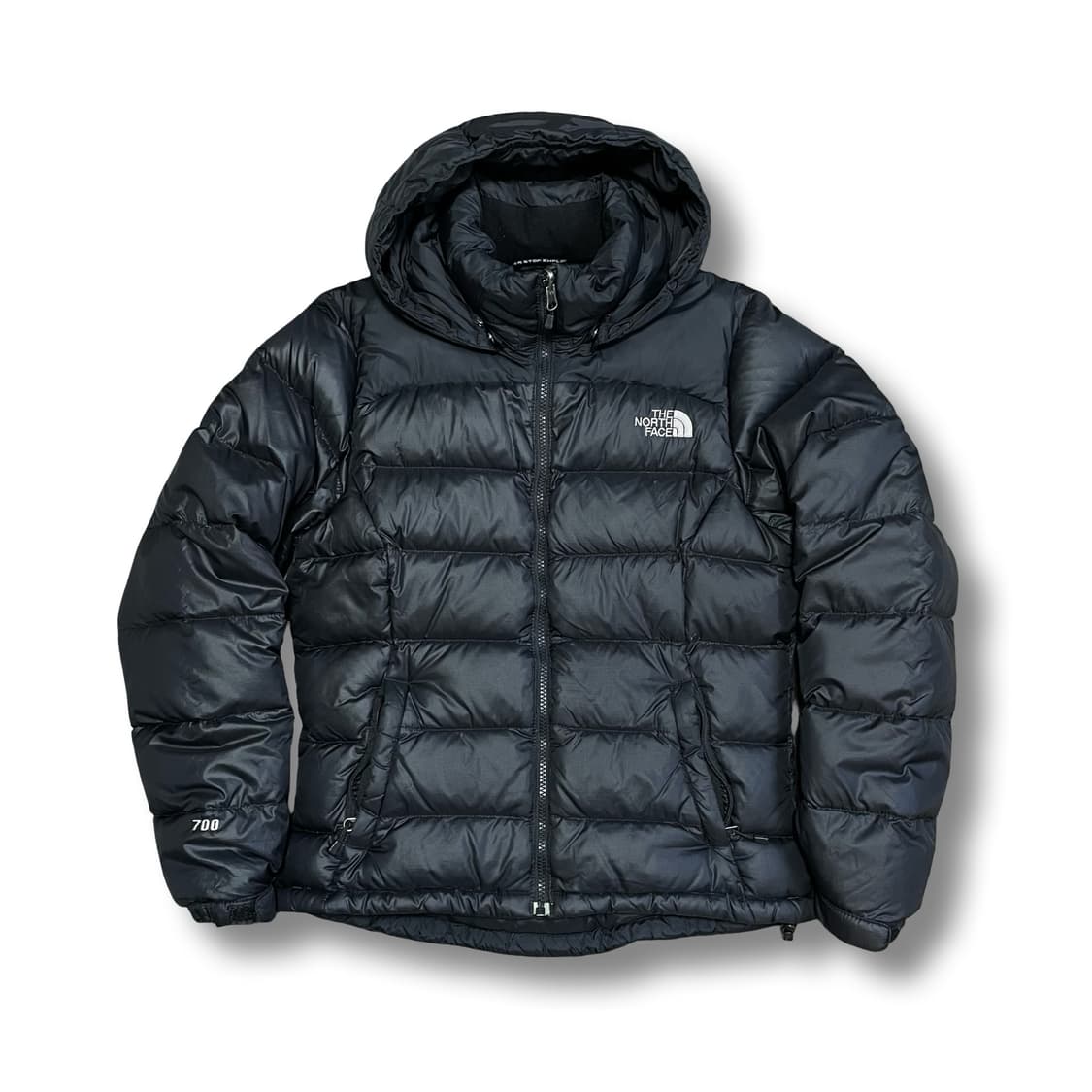 [XS] 노스페이스 700 눕시 블랙 구스다운 후드 패딩 A급 상품이미지1