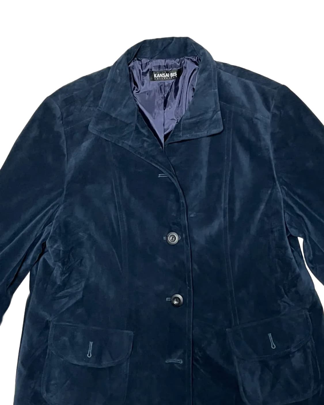 Navy suede jacket 상품이미지2