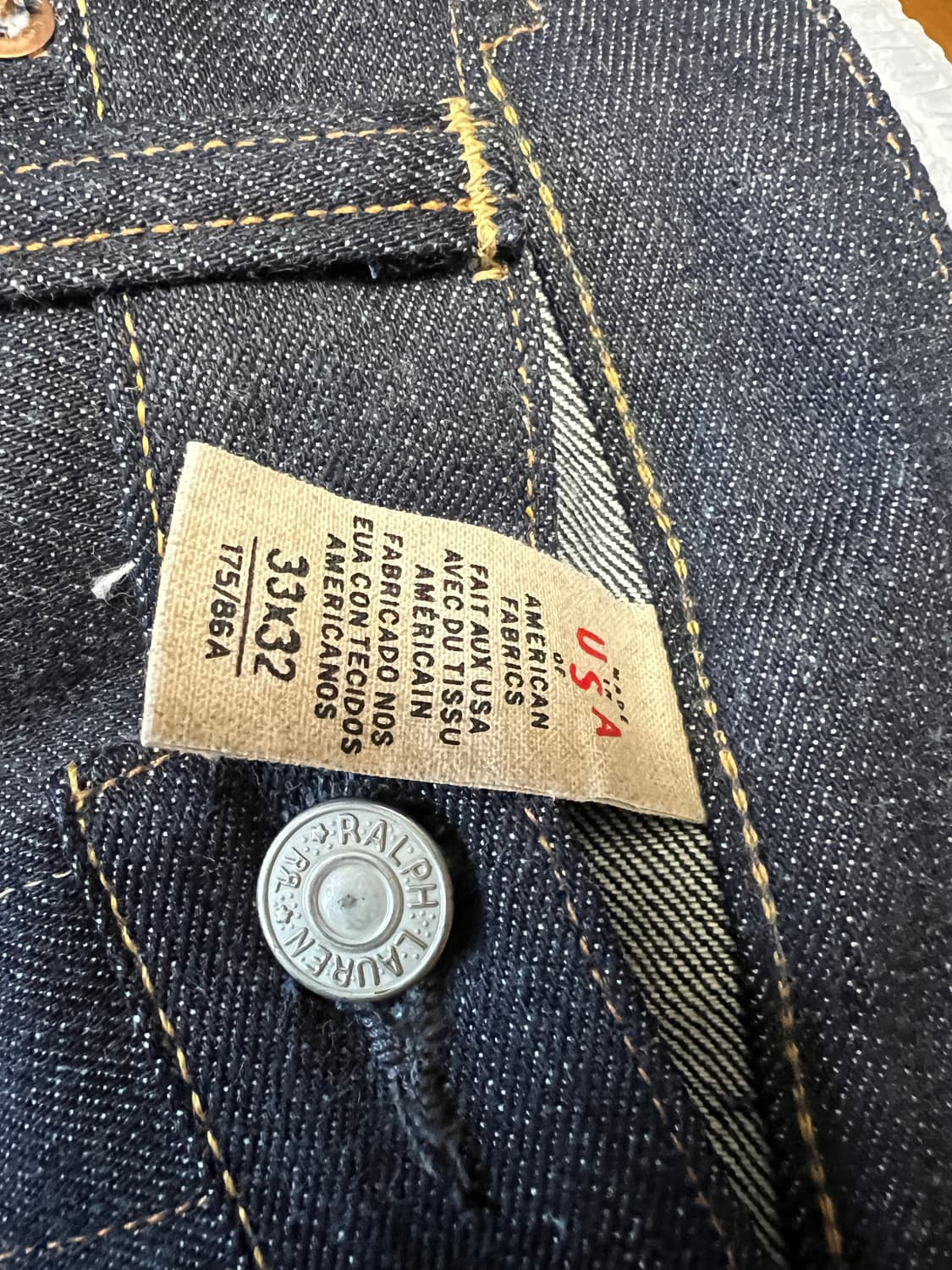 RRL 1936 Buckle Back Rigid Denim 더블알엘 상품이미지2