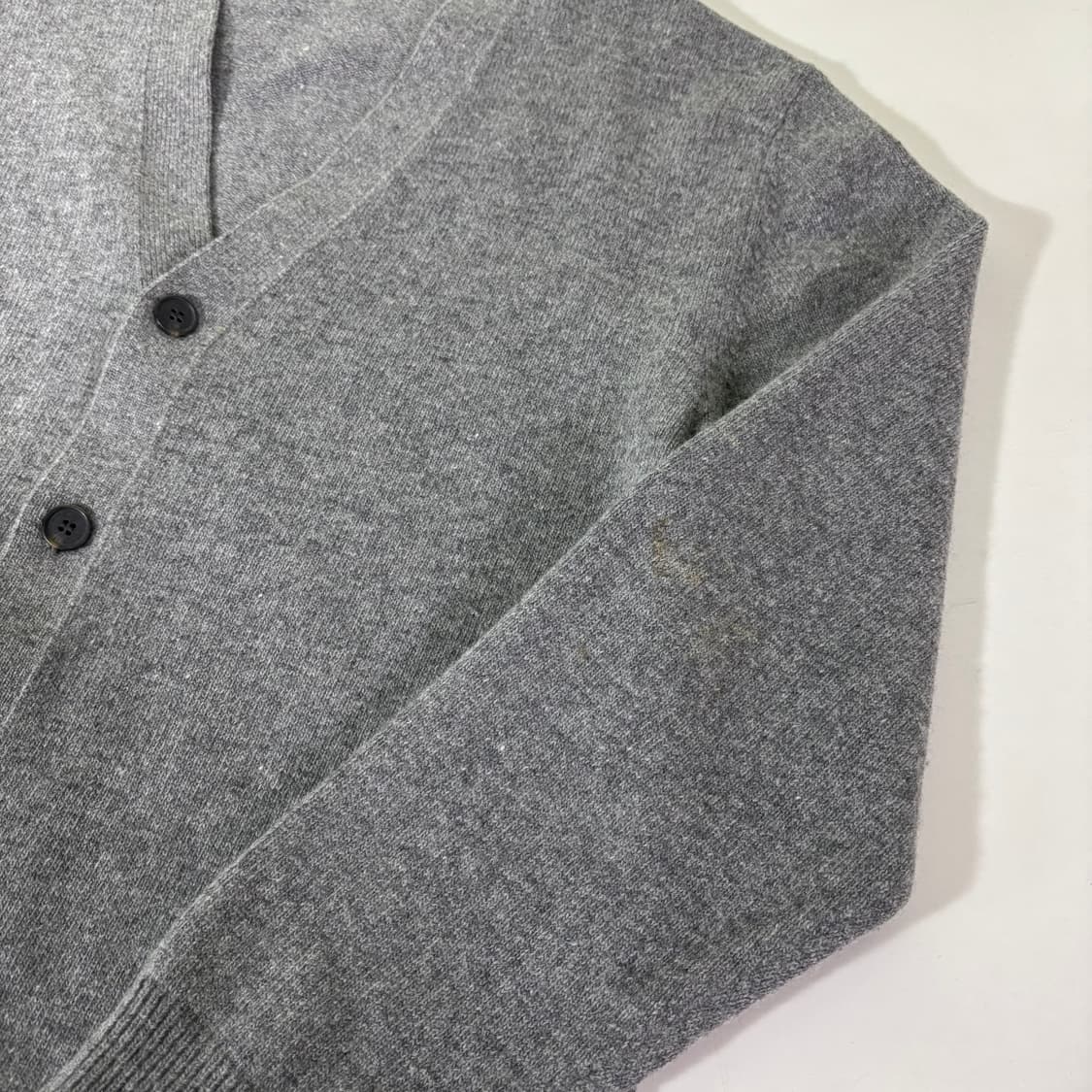 M 무신사스탠다드 무탠다드 그레이 캐시미어혼방 가디건 상품이미지2