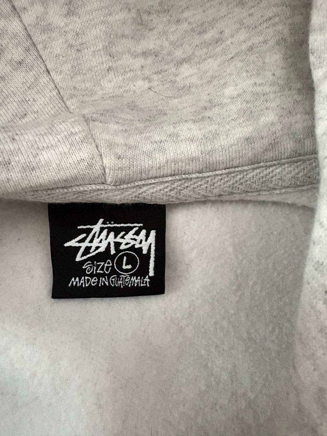 스투시 미러 후드집업 애쉬 후드 화이트 상품이미지3