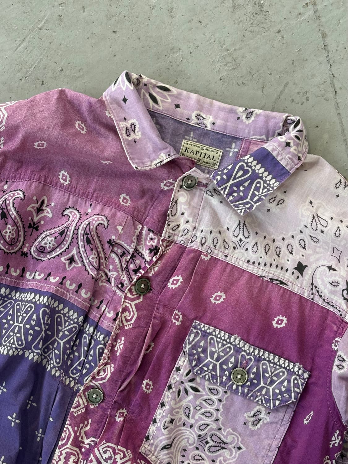 캐피탈 반다나 패치워크 셔츠 상품이미지1